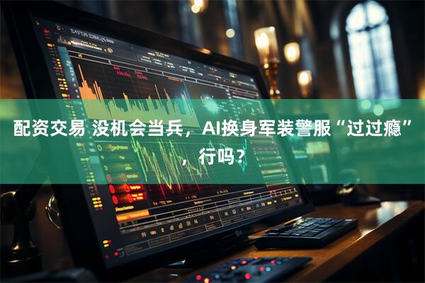 配资交易 没机会当兵，AI换身军装警服“过过瘾”，行吗？